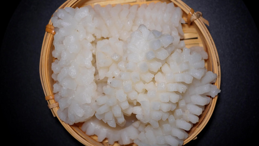 海鲜海货鱿鱼卷小海鲜火锅食材视频