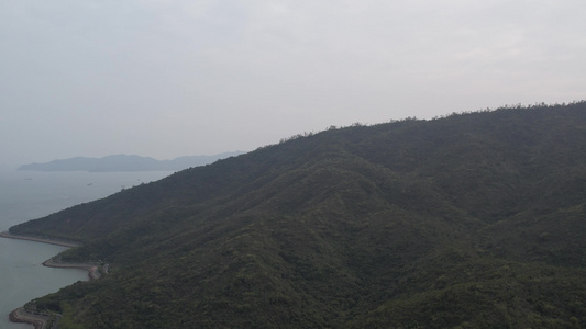 沿海山地航拍视频