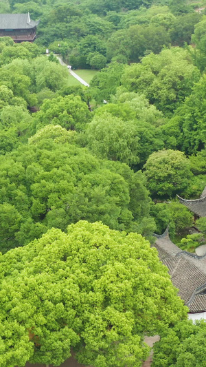 航拍苏州西山岛石公山景区45秒视频