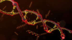 DNA链条背景视频15秒视频