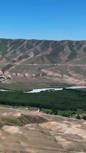 5A景区喀拉峻阔克苏景观区九曲十八弯与盘山公路航拍视频旅游景点45秒视频