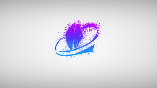 粒子logo汇聚特效片头动画ae模板视频