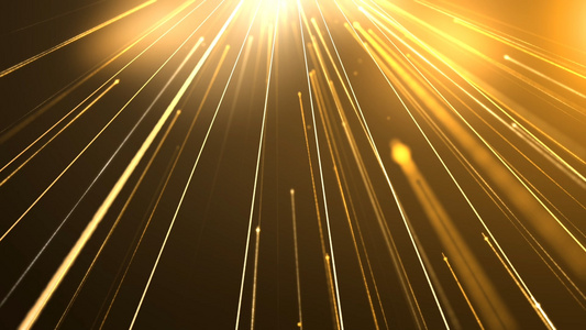 金色粒子光线背景视频