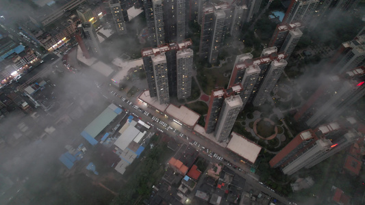 雨后的城市视频