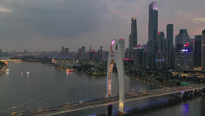 4K广州猎德大桥28秒视频