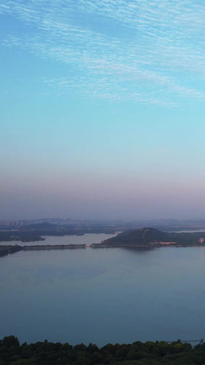 航拍湖北5A级旅游景区东湖风景区地标名胜素材风光素材63秒视频