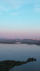 航拍湖北5A级旅游景区东湖风景区地标名胜素材地标素材视频