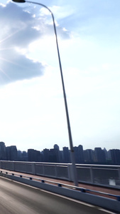 第一视角重庆朝天门大桥城市素材视频