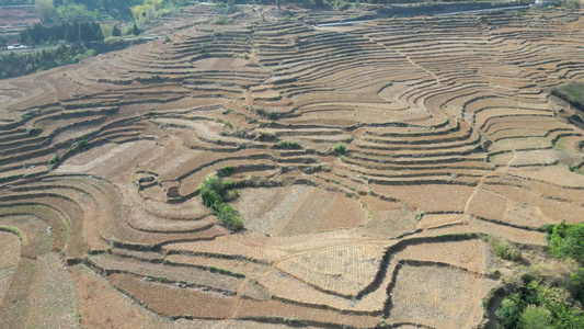 云南山区农业种植耕地航拍  视频