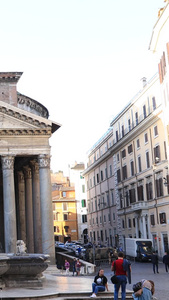 罗马著名旅游景点万神殿与圣彼得大教堂合集意大利视频
