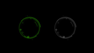 科技HUD圆圈动画14秒视频
