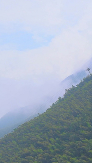 5A风景区明月山高山缆车实拍合集68秒视频