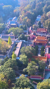 长沙岳麓山岳麓书院著名景点景区建筑风光航拍长沙景点视频