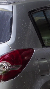 高压水枪洗车日常生活服务素材洗车素材视频