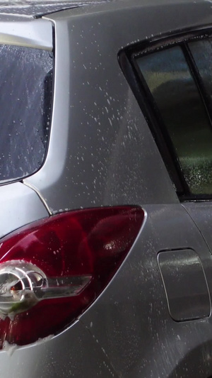 高压水枪洗车日常生活服务素材洗车素材61秒视频