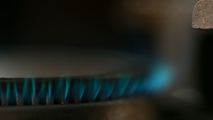 天然气蓝色火焰21秒视频