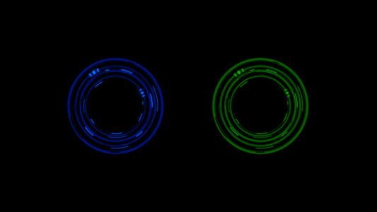 科技HUD圆圈动画[个圈]视频