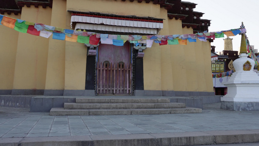 高原布达拉宫西藏民族建筑中华民族博物馆 4A级景区视频