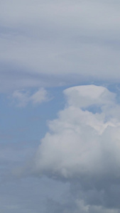 蓝天白云特写云朵素材自然风关视频