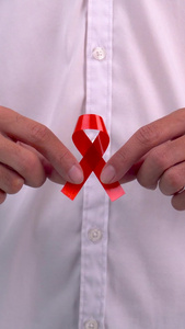关爱艾滋病公益艾滋病标志视频