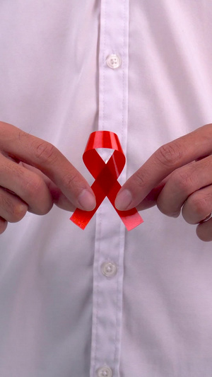 关爱艾滋病公益艾滋病标志15秒视频