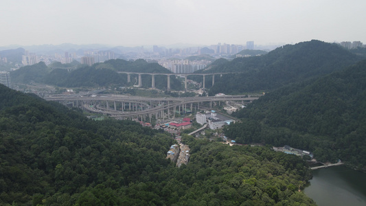 贵州贵阳黔灵山4A景区航拍视频视频