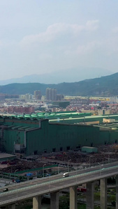 航拍工业区工厂环境合集视频