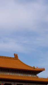 国门像征性建筑物紫禁城视频