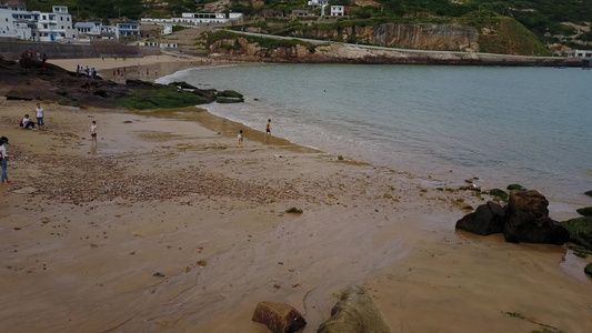 浙江海岛自然风光4k航拍视频