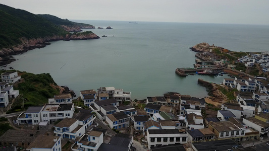 浙江海岛自然风光4k航拍视频