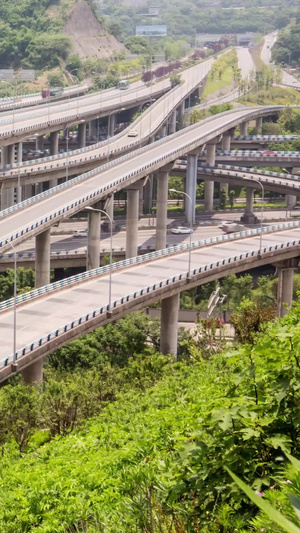 中国最复杂的立交桥-盘龙立交交通立交31秒视频