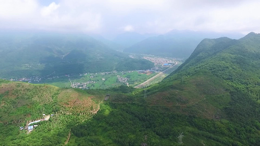 绵阳北川大山郊区农村航拍高清视频视频