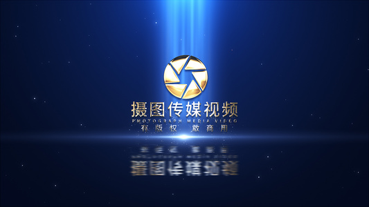 震撼粒子LOGO文字演绎AE模板视频