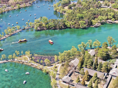 航拍5A景区承德避暑山庄[旅游点]视频