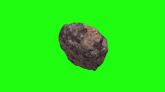 一块石头绿幕特效素材视频