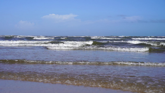 大海海水海浪风光视频