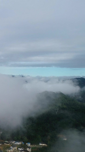 宜昌长江水域两岸航拍5A景点45秒视频