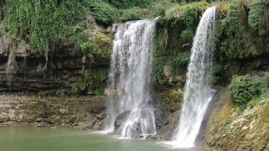 湖南湘西芙蓉镇4A景区航拍视频