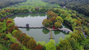 航拍苏州旺山景区59秒视频