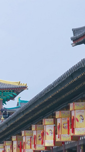 素材延时摄影中国唐城旅游文化网红景区旅游景区视频
