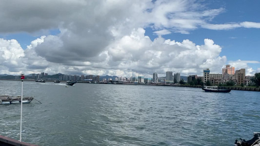 海湾美景 海边 蓝蓝的海水 视频