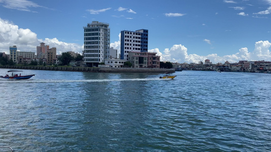 海湾美景 海边 蓝蓝的海水 视频