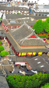 航拍南京地标5A景区夫子庙夫子庙商业街视频