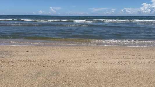 海湾美景 海边 蓝蓝的海水 视频