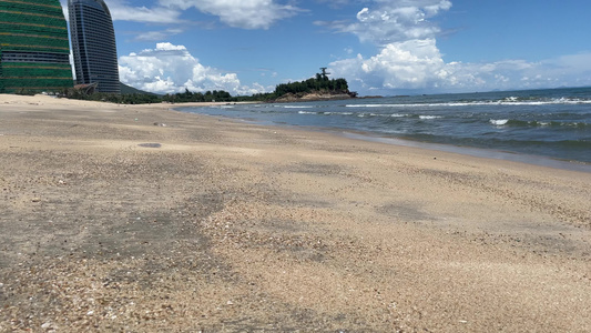 海湾美景 海边 蓝蓝的海水 视频