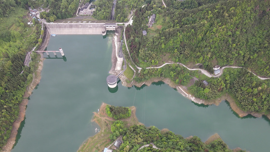 湖北恩施车坝河水库风景水资源视频