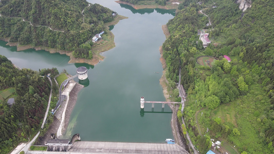 湖北恩施车坝河水库风景水资源视频