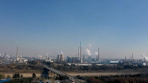 4K航拍南京化工厂江北新区扬子石化工厂大景138秒视频