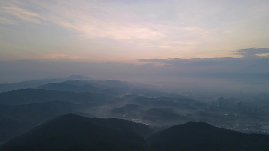 祖国连绵起伏山川风景航拍视频