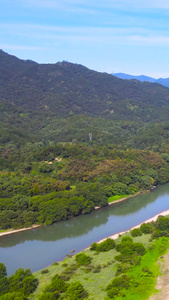 古堰画乡4A风景区溪流河流航拍合集视频